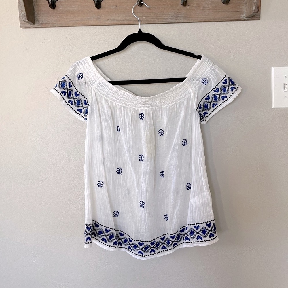 Lucky brand easy breezy cotton blouse- XS
